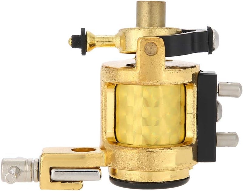 woobles Tattoo Machine Gun Alloy Rotary Shader Liner, Strong Motor Gun Liner Shader Coloring Permanent Makeup Tool for Shader Supply Equipment and Artists(Gold) - Image 1